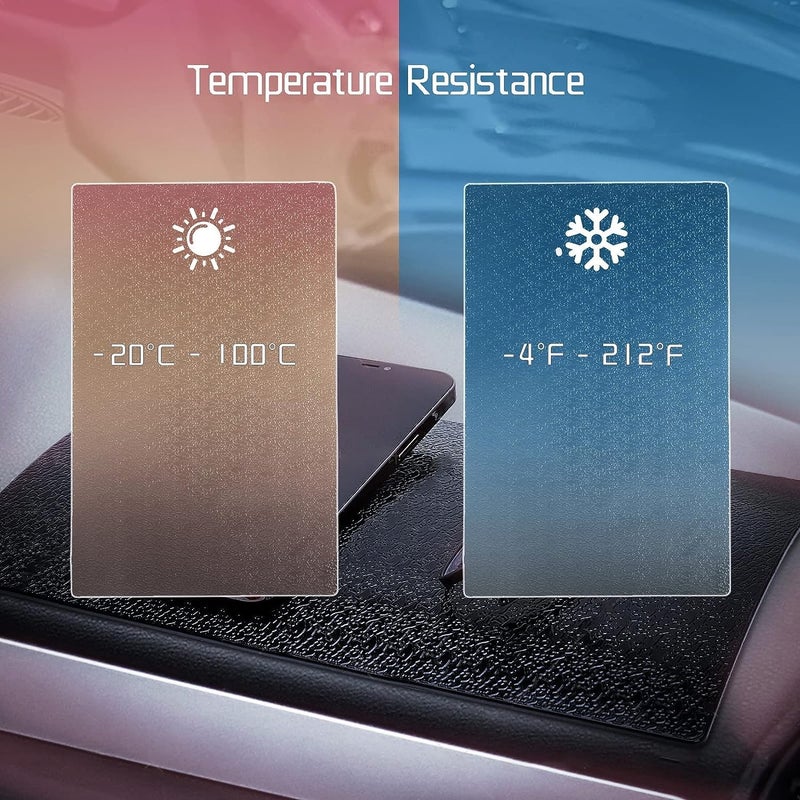 Mini-Factory Non-Slip Car Dashboard Sticky Pad â€“ Extra Thick 6.5"x4.5" MINI-FACTORY Fixate Gel Mat for Phones, Glasses, Keys â€“ Anti-Slip Grip (2 Pack) - Image 4